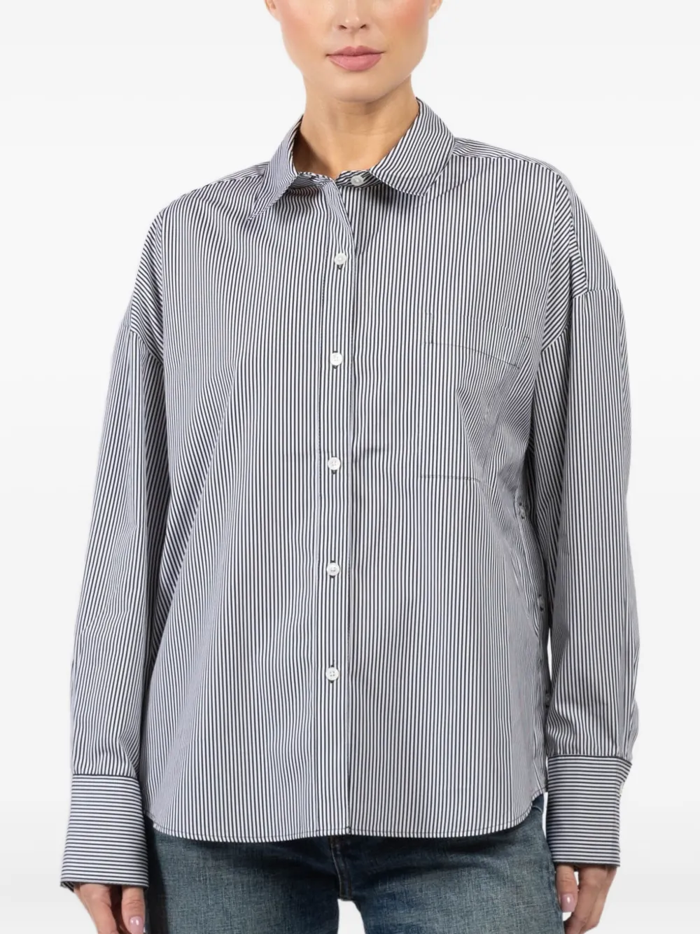 Arlo Mott striped button-down shirt | Grey | Image 1
