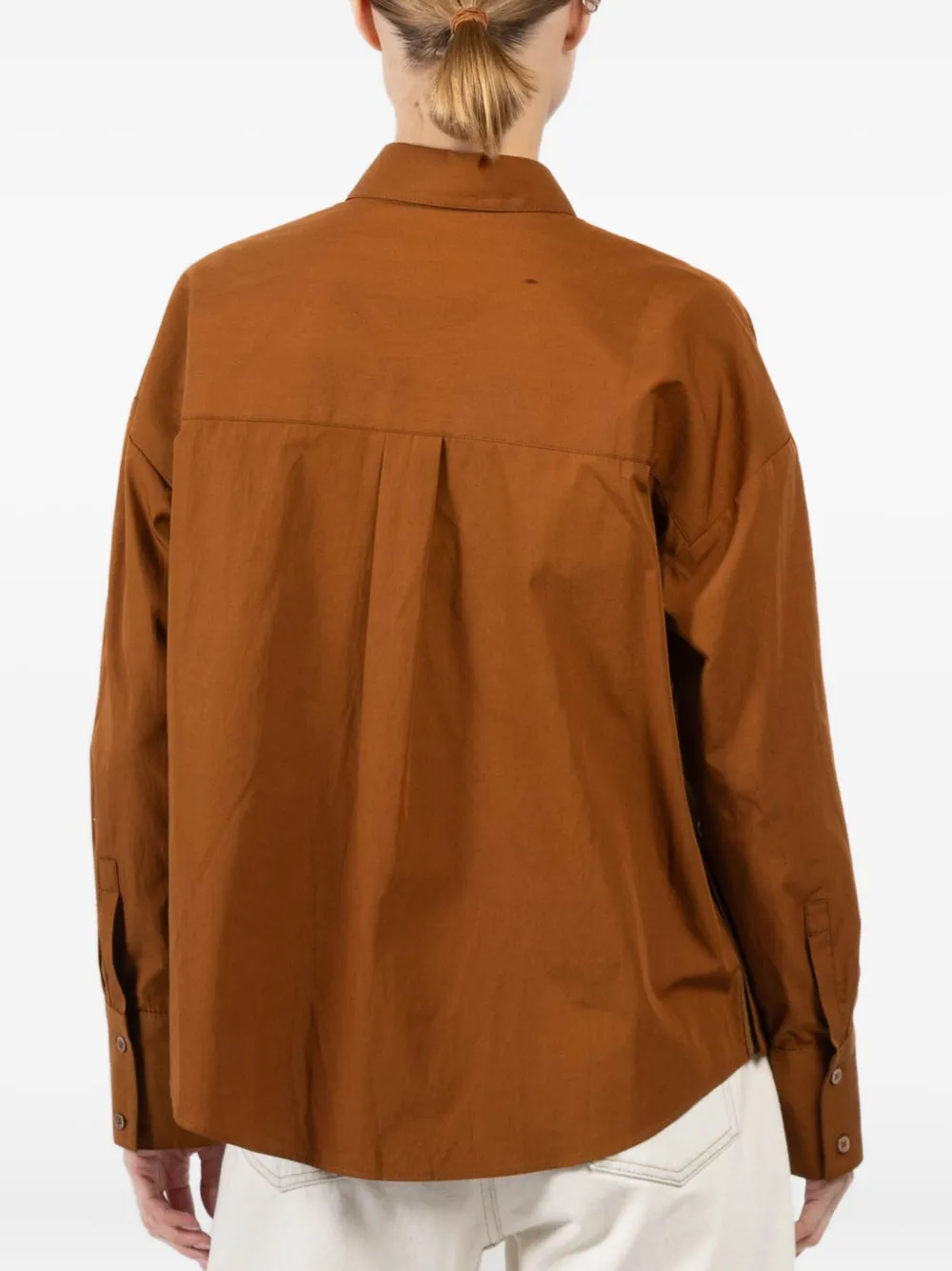 Arlo Mott Cotton Shirt In Brown