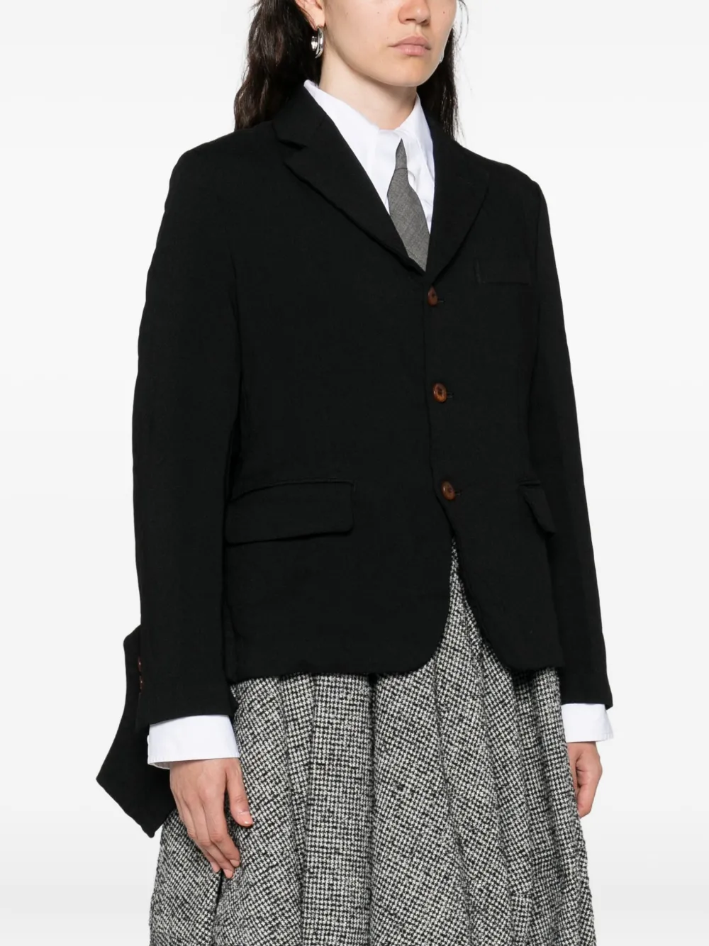Comme Des Garçons Single-breasted Blazer In Black