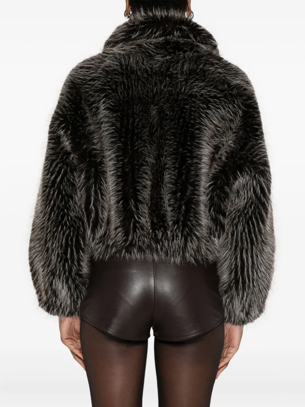 Valentini 1972 Cropped Jacket In Black