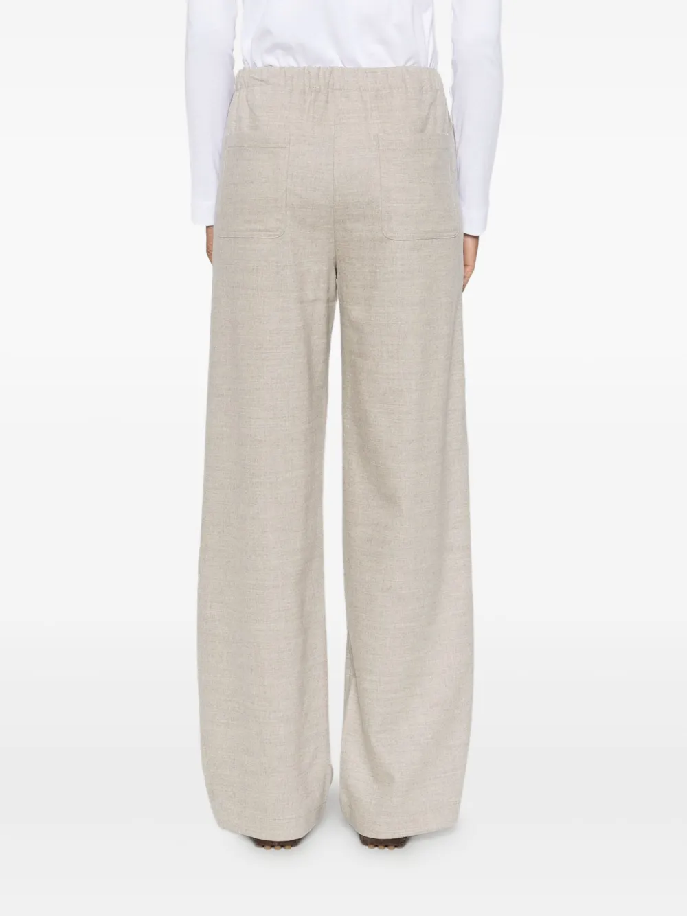 Gran Sasso Broek met trekkoordtaille Beige