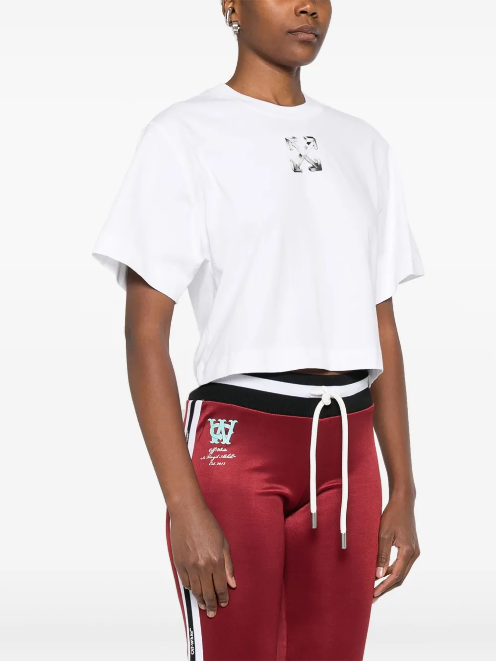 Off-White T-shirt met logoprint Wit