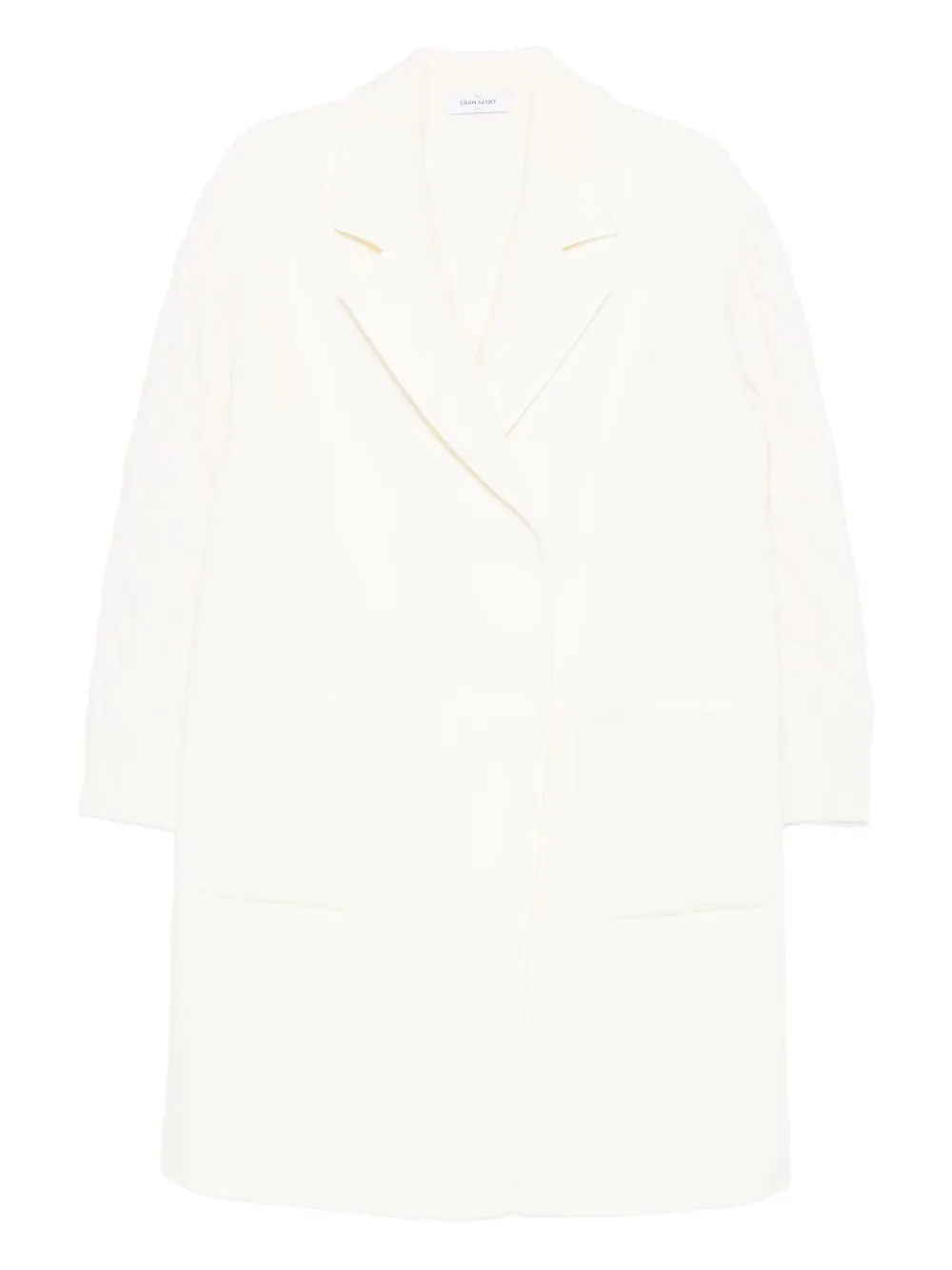 Gran Sasso Cappotto con inserti - Toni neutri