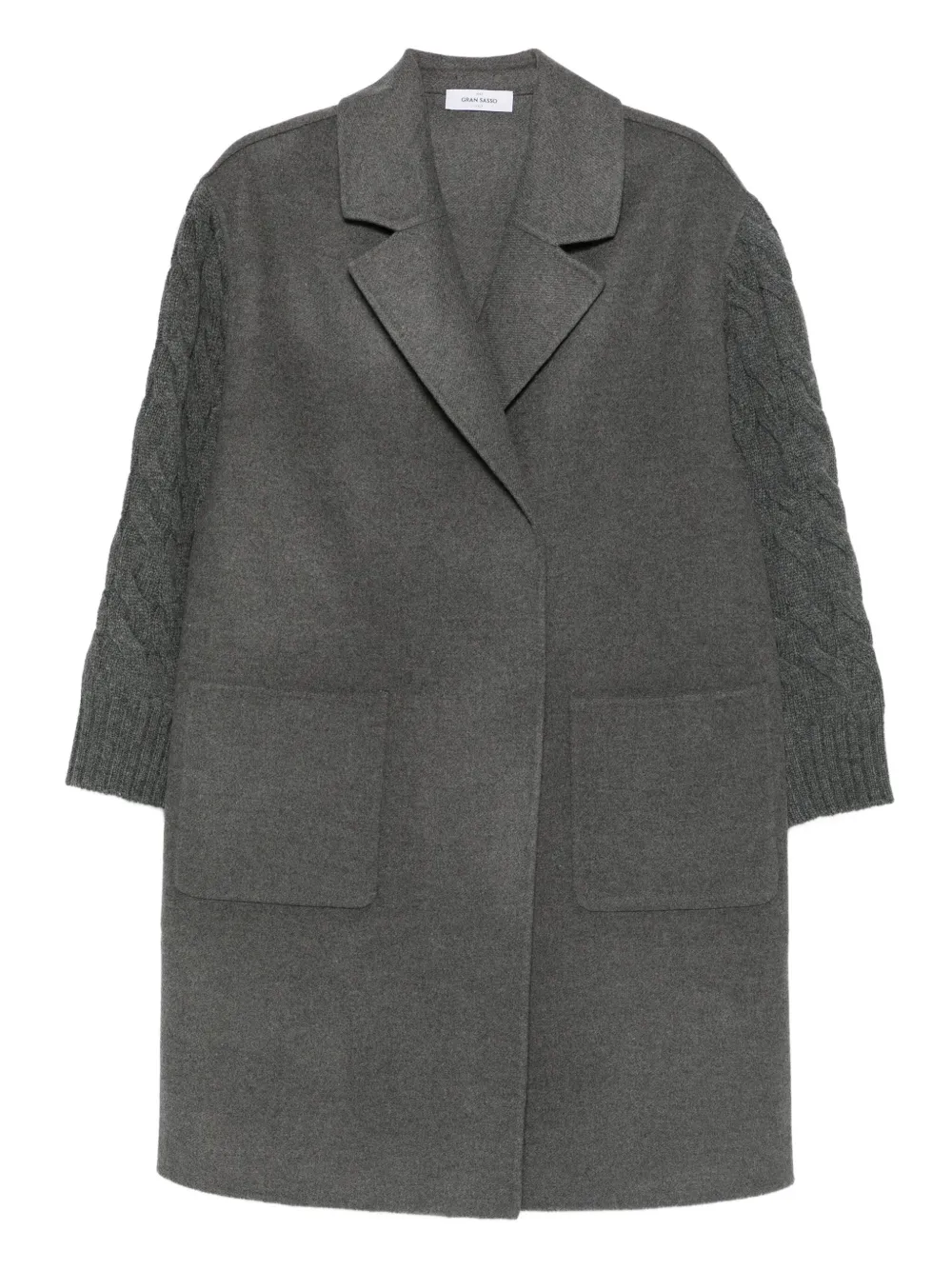 Gran Sasso Cappotto con inserti - Grigio