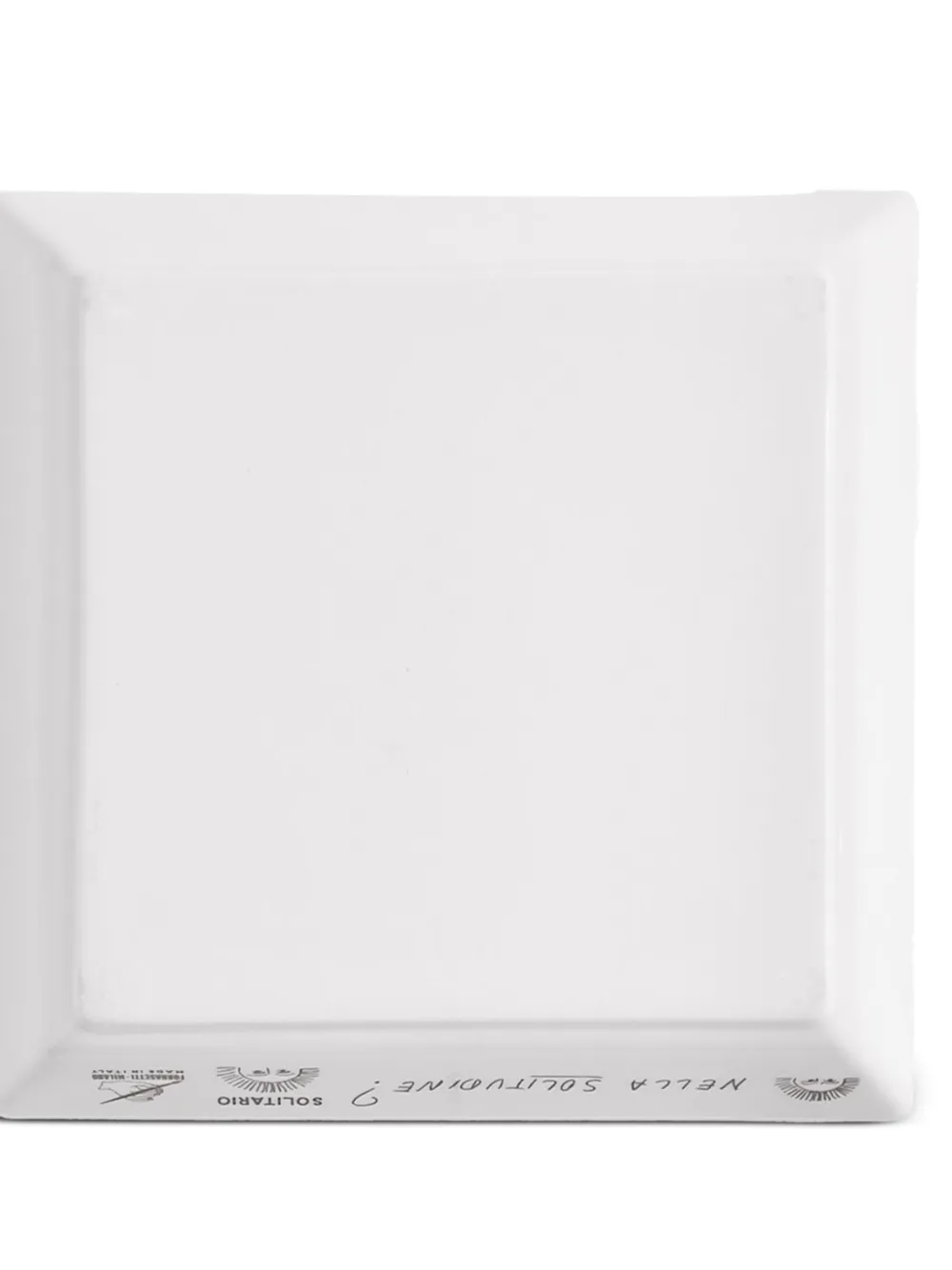 Fornasetti Solitario Square Tray (20,8cm X 20,8cm) In White