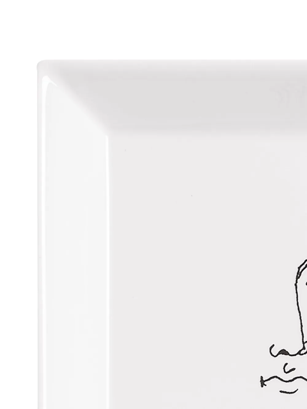 Fornasetti Solitario square tray (20,8cm x 20,8cm) | Decorative Trays & Plates | Image 2