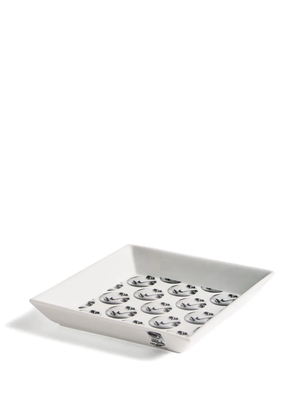 Fornasetti Tema E Variazioni Square Tray (20,8cm X 20,8cm) In White