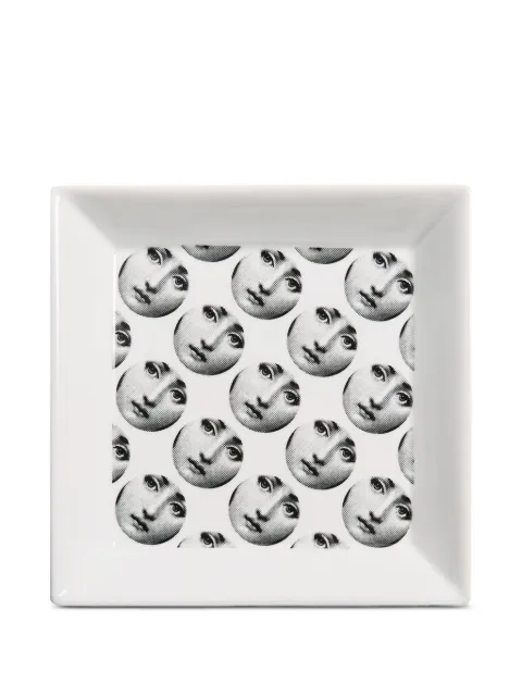 Fornasetti Tema e Variazioni square tray (20,8cm x 20,8cm)