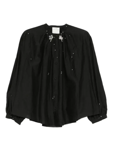 Forte Forte embellished button-up blouse