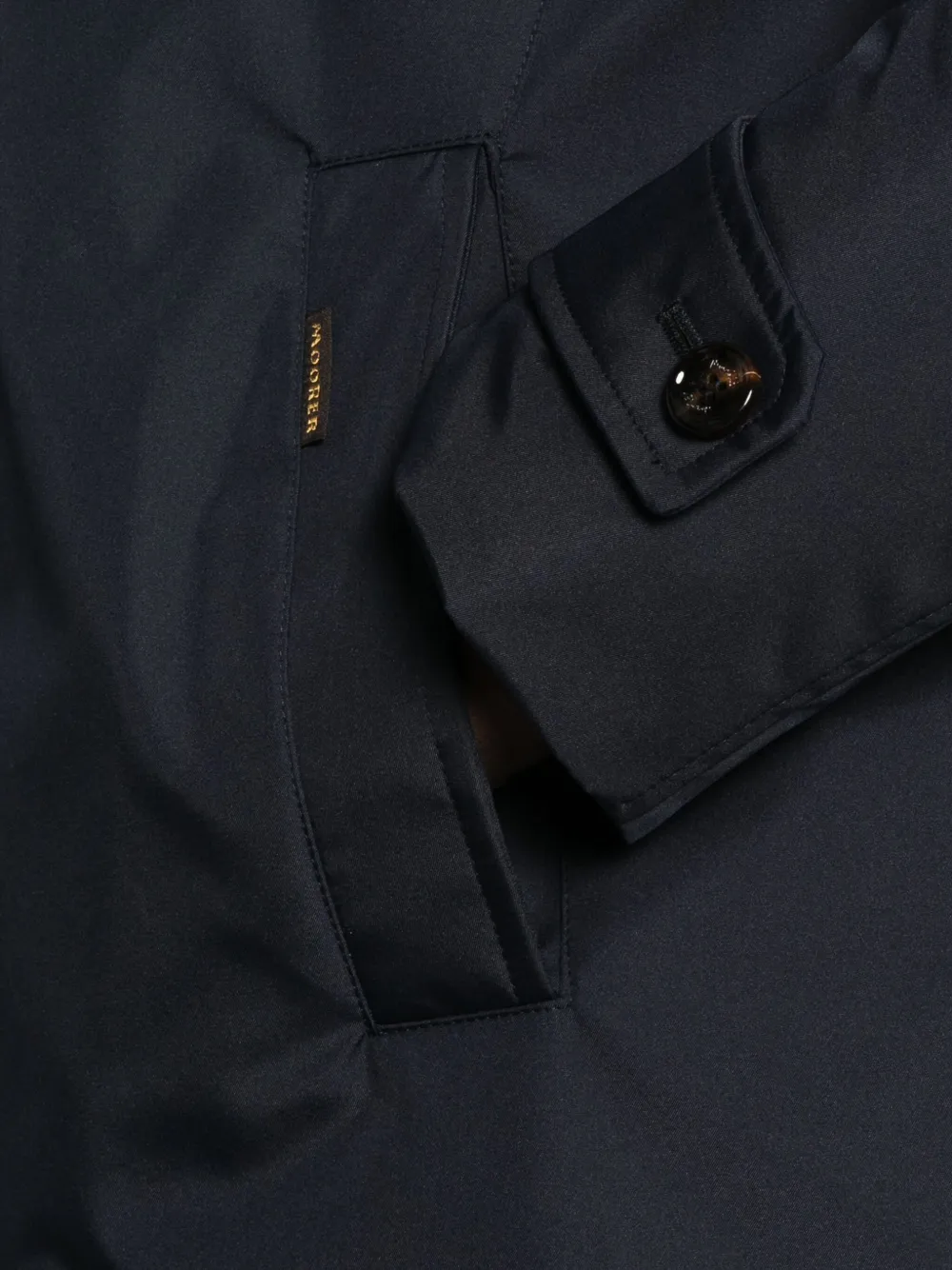 Moorer Buttoned Coat In Blue