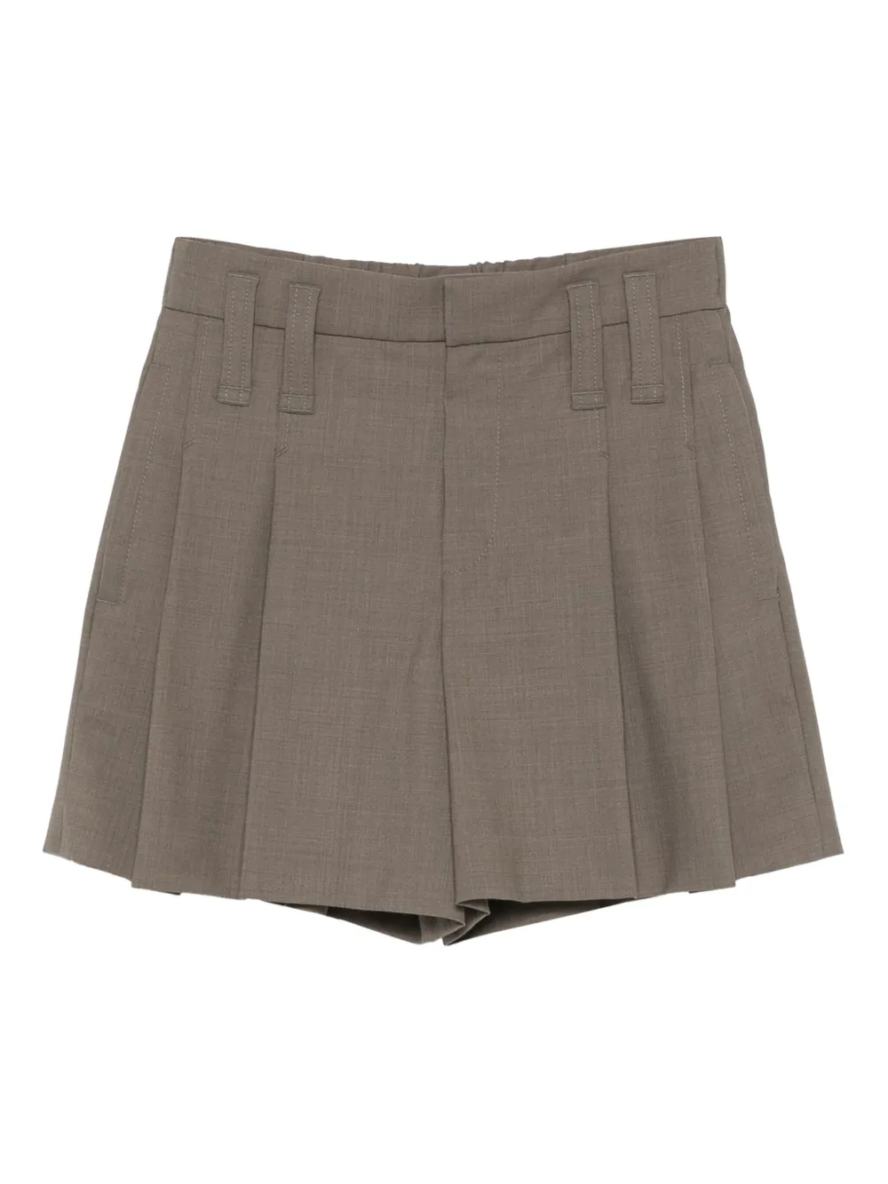 Brunello Cucinelli pleated shorts | Grey | Image 1