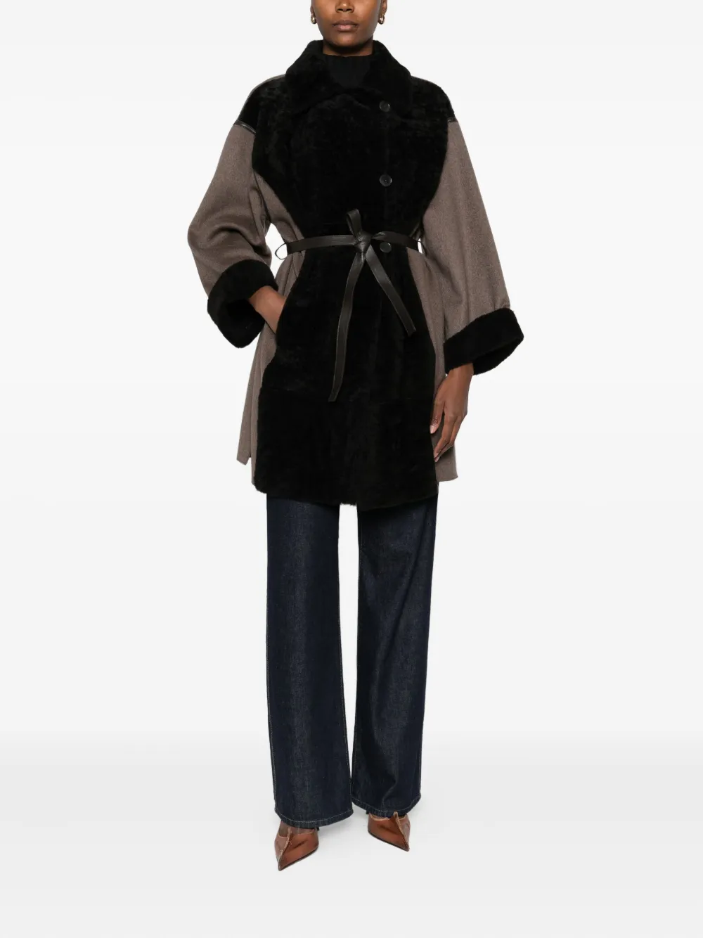 Marester panelled coat | Single Breasted Coats | Image 2