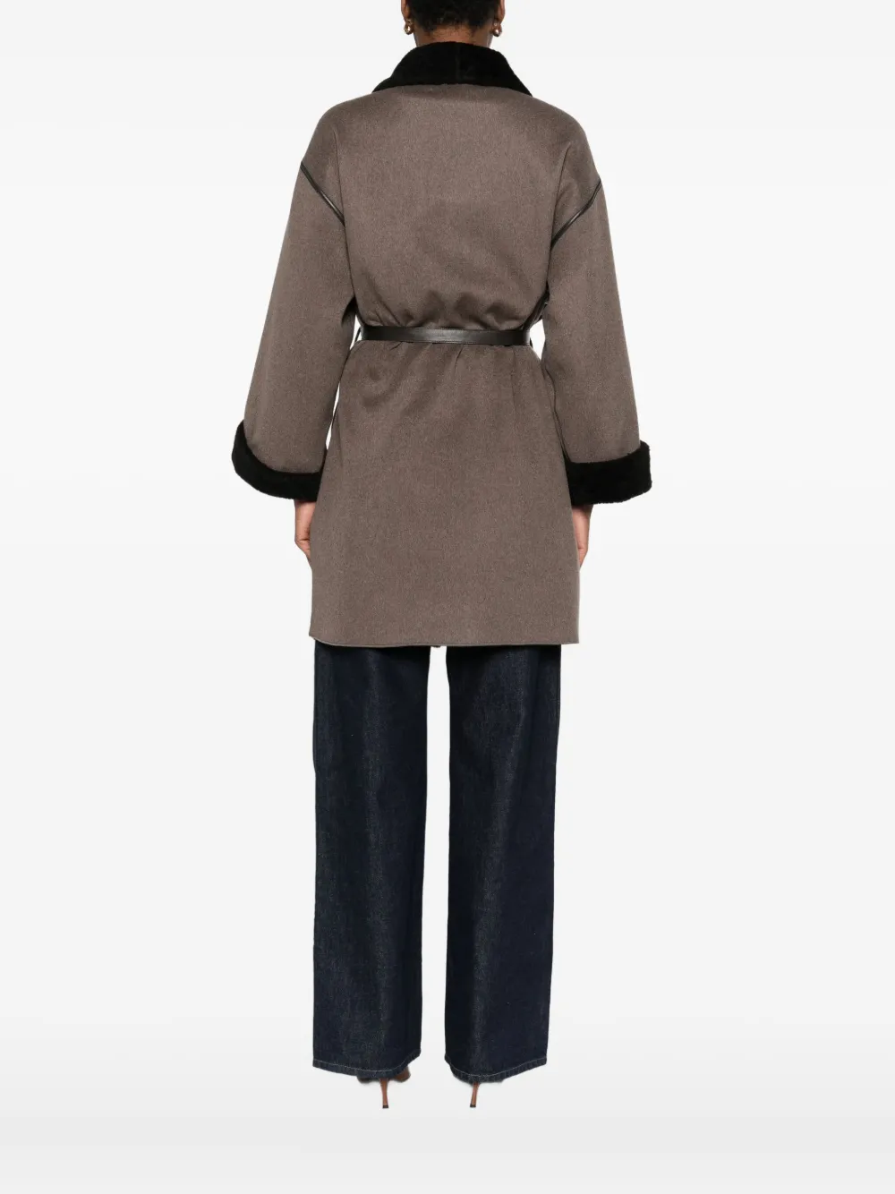 Marester Panelled Coat In Multi