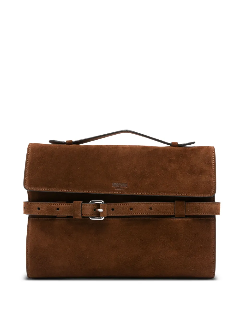 Moschino bolsa de mano con hebilla | marrón | Image 1
