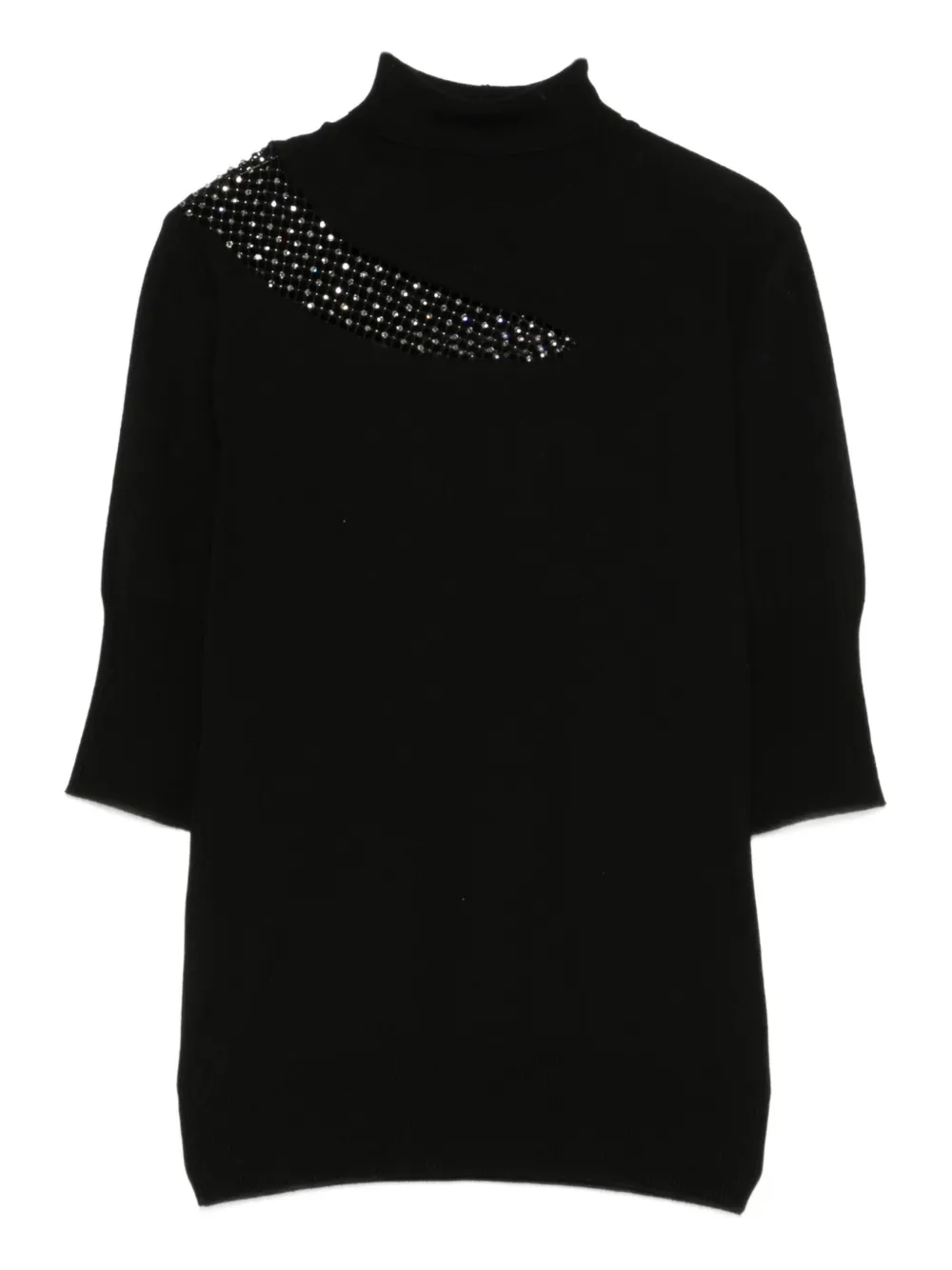 Genny top con cuello de tortuga | negro | Image 1