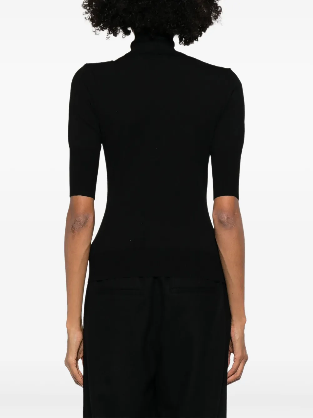 Genny Top met hoge hals Zwart