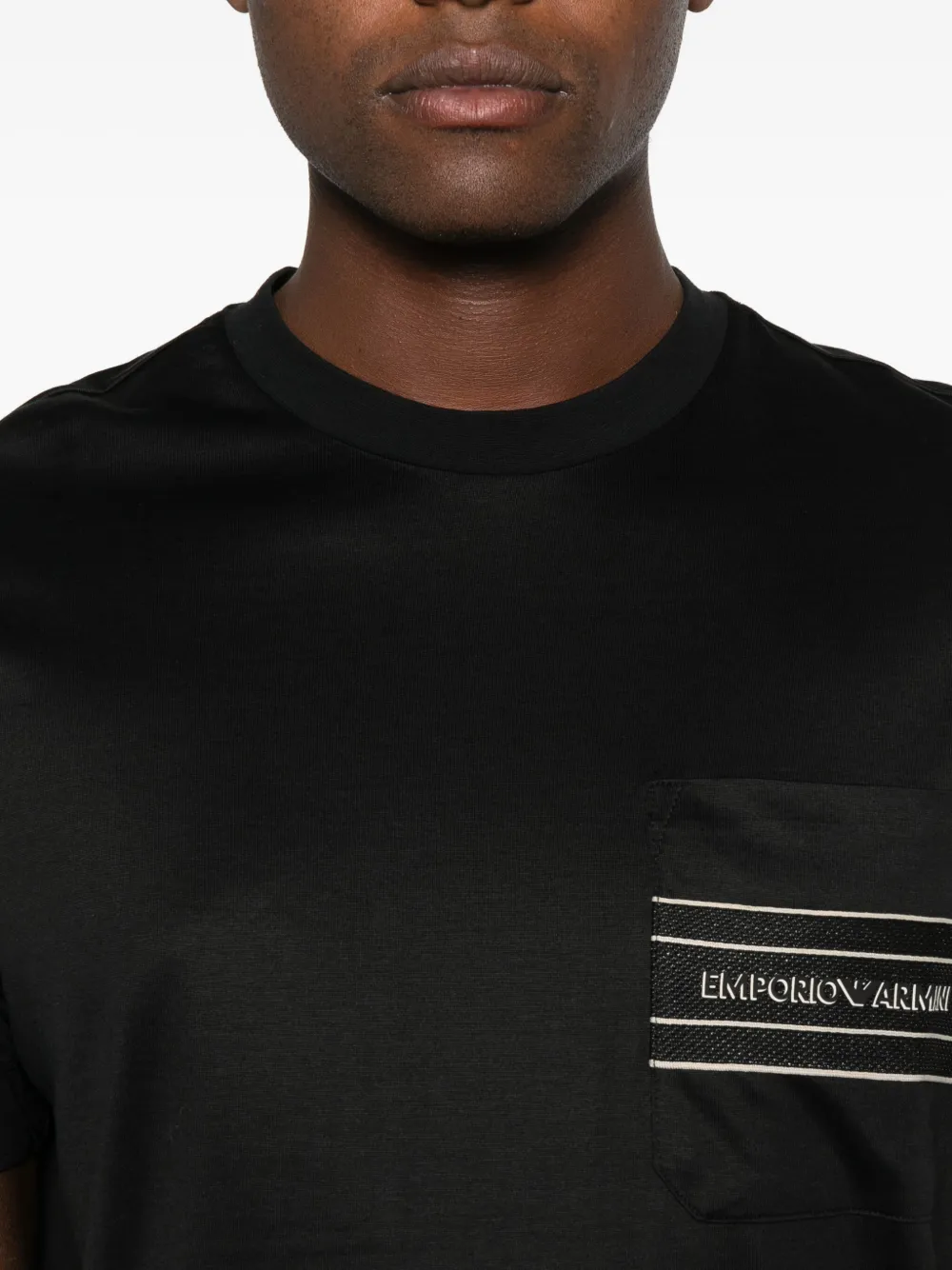 Emporio Armani T-shirt met logodetail Zwart