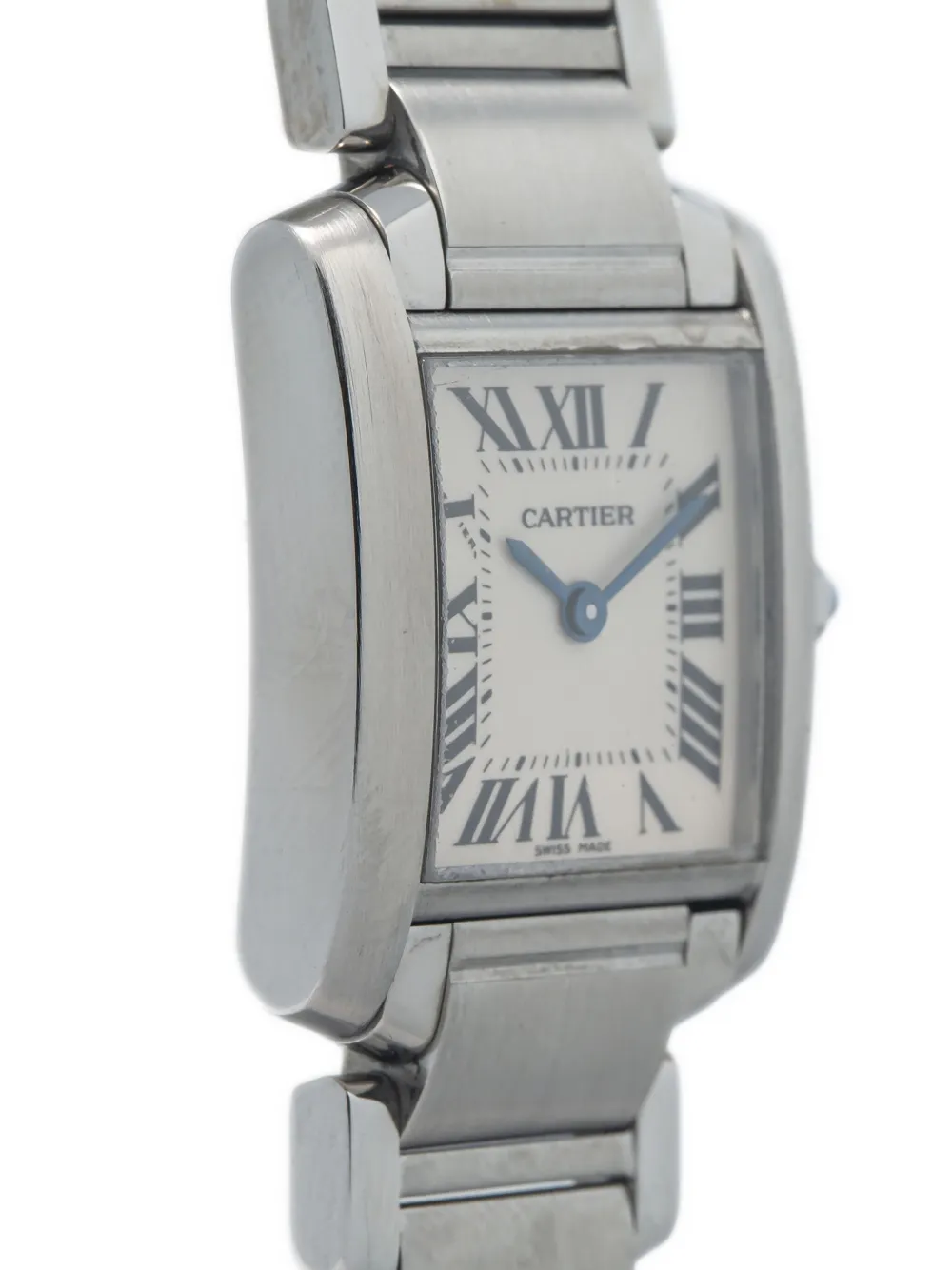 Pre-owned Cartier Tank Francaise 20mm In Neutral