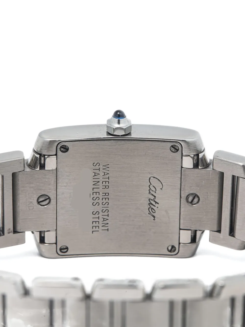 Pre-owned Cartier Tank Francaise 20mm In Neutral
