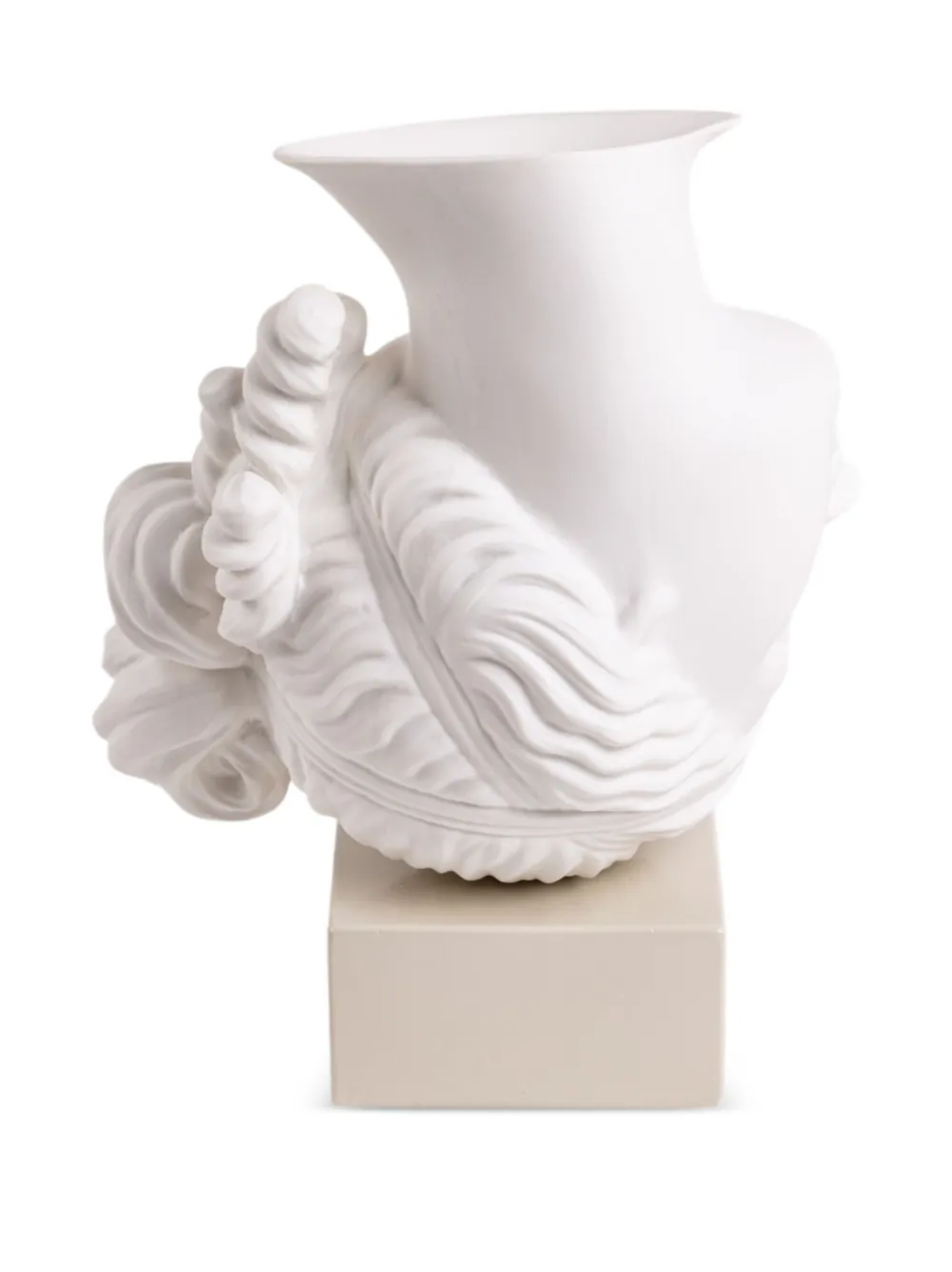 Seletti Head-design Vase In White