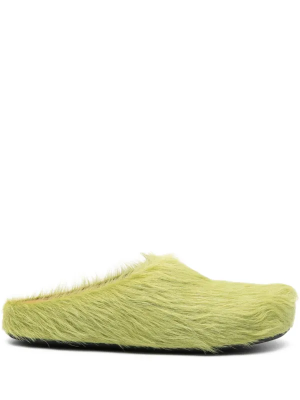 Marni フスベット サボ スリッポン | グリーン | FARFETCH JP