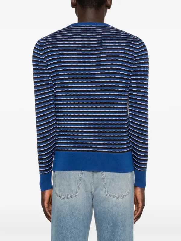 Wales Bonner x John Smedley Striped T-shirt | Blue | FARFETCH