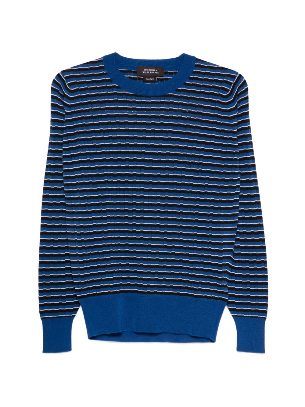 Wales Bonner x John Smedley striped T-shirt - Blu