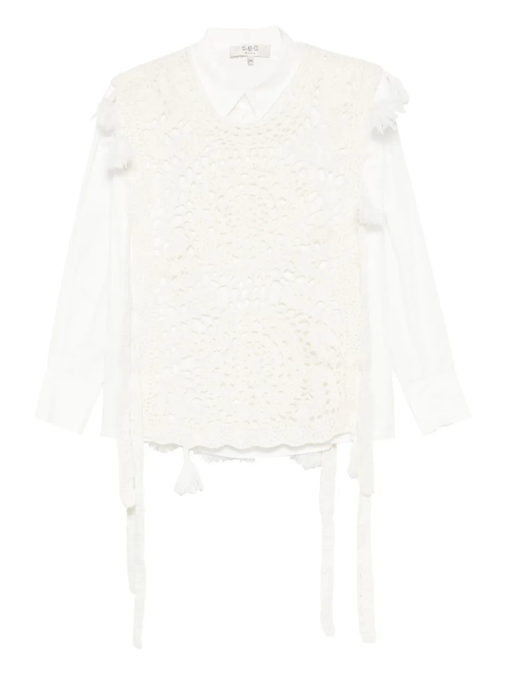 Sea Top con nappa - Bianco