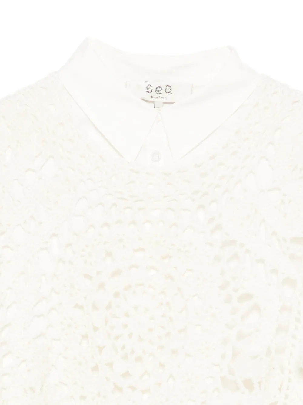 Sea Gehaakte top met kwastje Wit