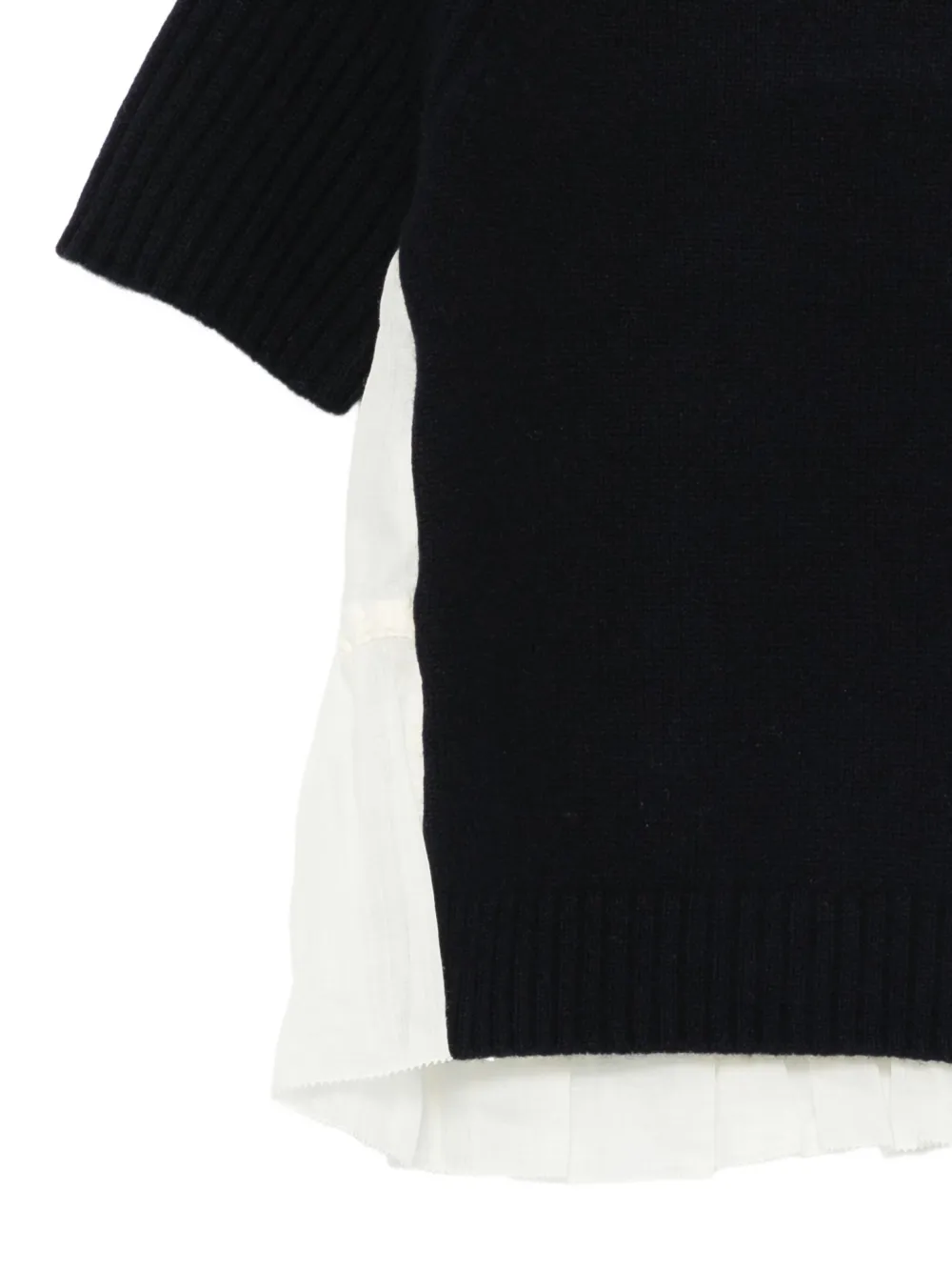 Sea Top met ruchedetail Zwart