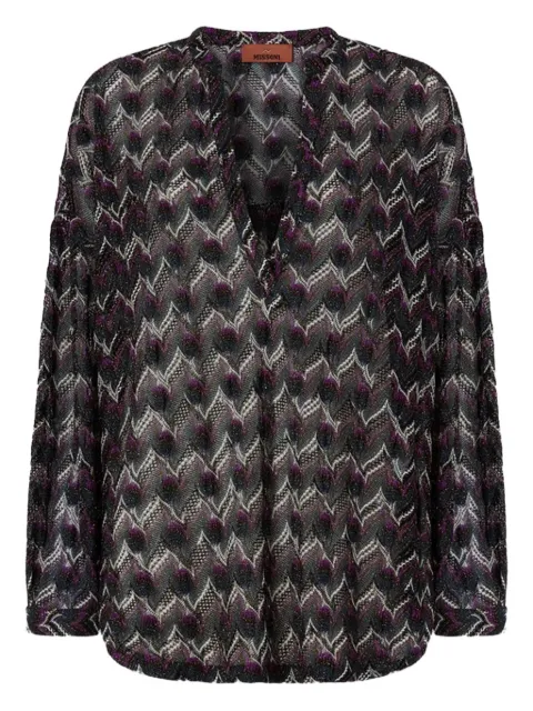 Missoni blusa entretejida en zigzag