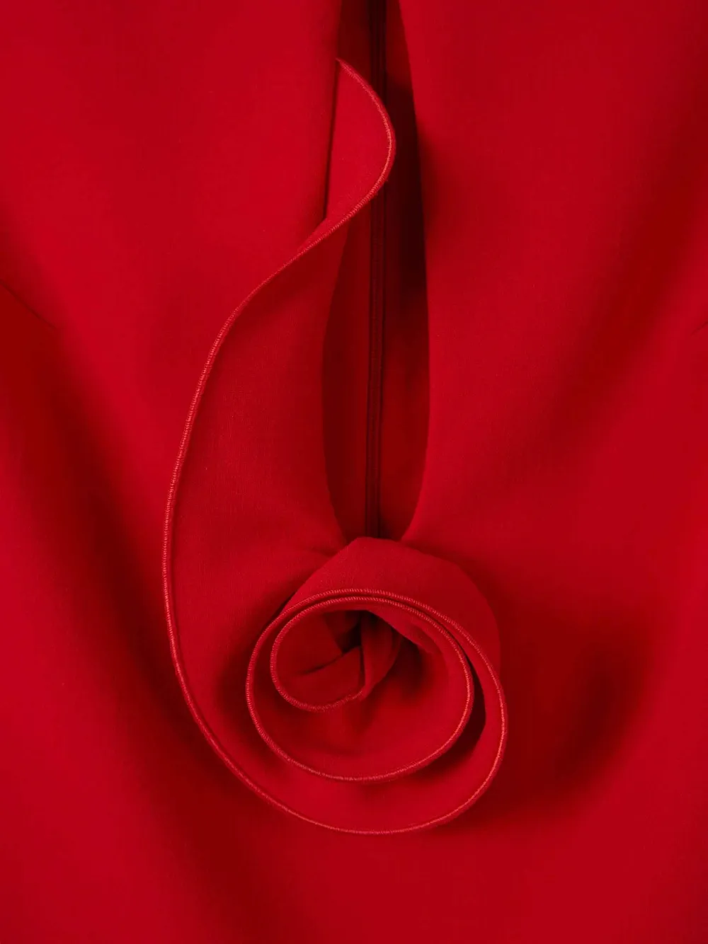 Magda Butrym Rose-detail Wool-blend Top In Red