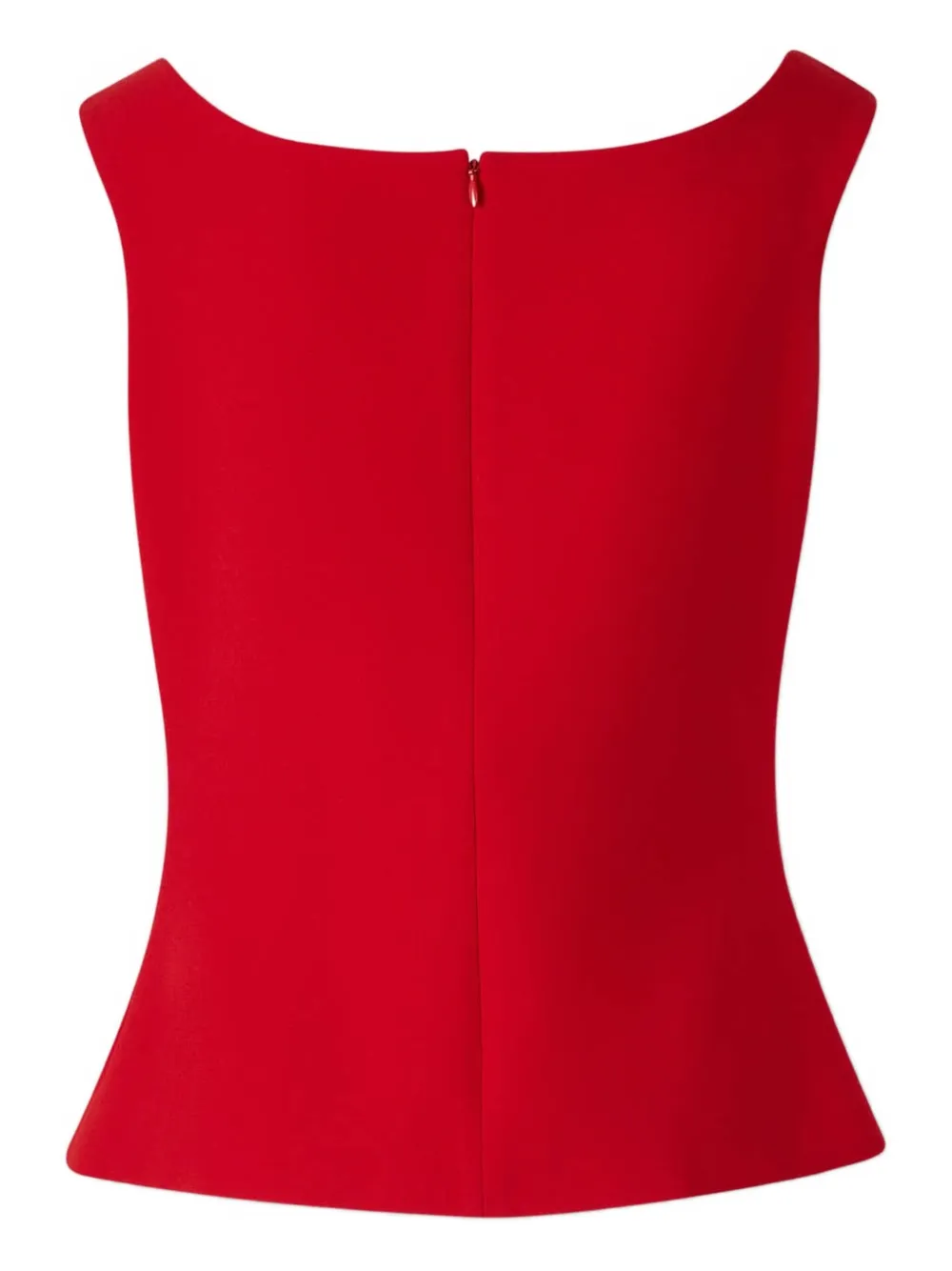 Magda Butrym Rose-detail Wool-blend Top In Red