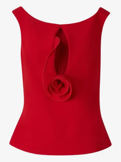 Magda Butrym rose-detail wool-blend top