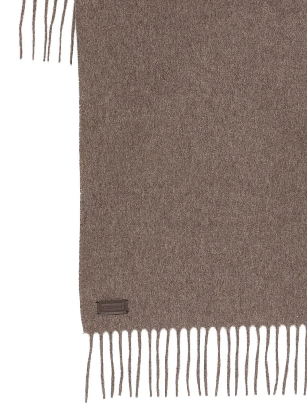 Canali fringed scarf - Bruin