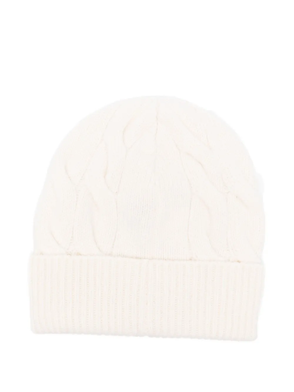 Gran Sasso cable-knit beanie | White | Image 1