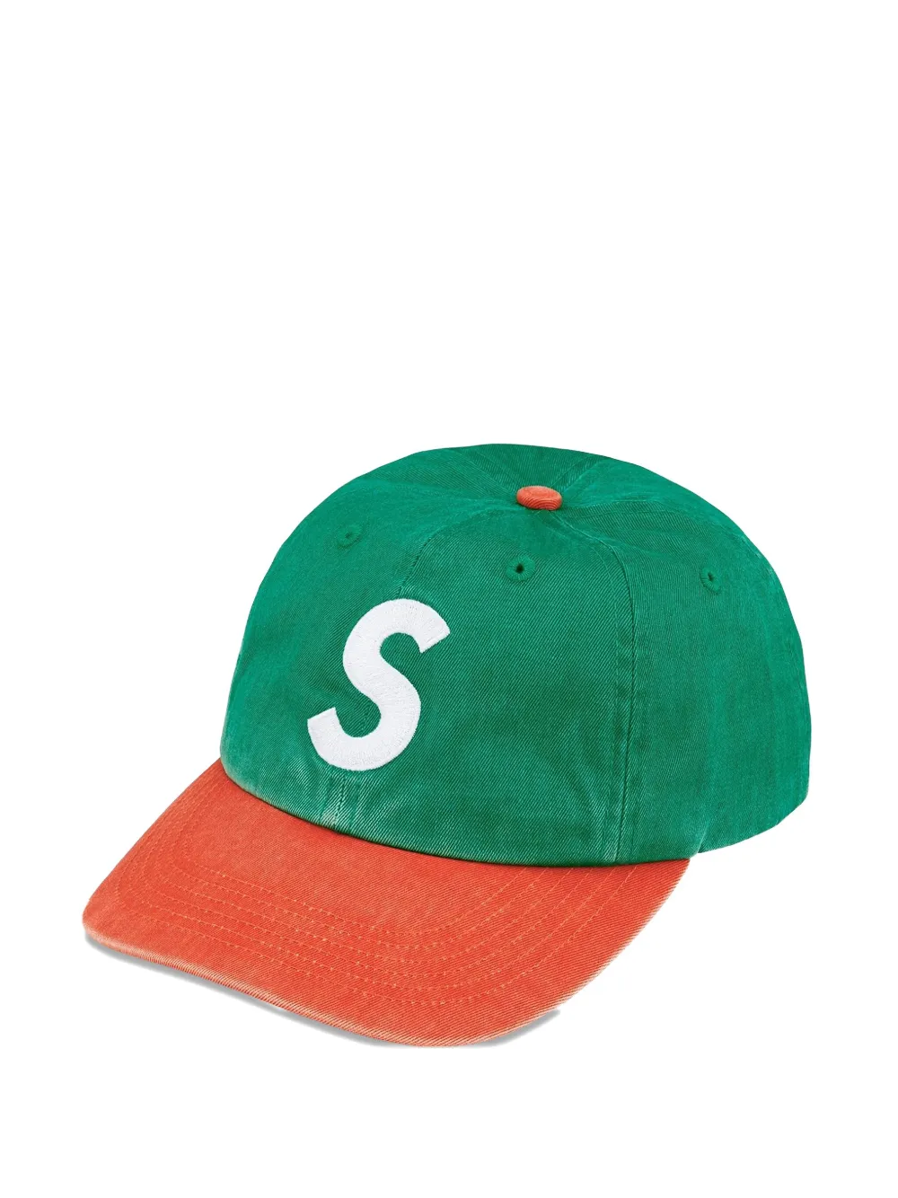 Supreme logo-embroidered cap - グリーン Supreme logo-embroidered cap - グリーン