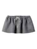 Miu Miu drawstring-waist skirt - Grey