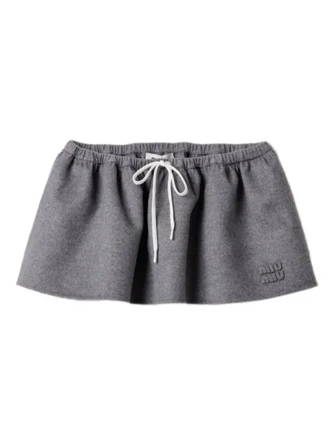 Miu Miu drawstring-waist skirt