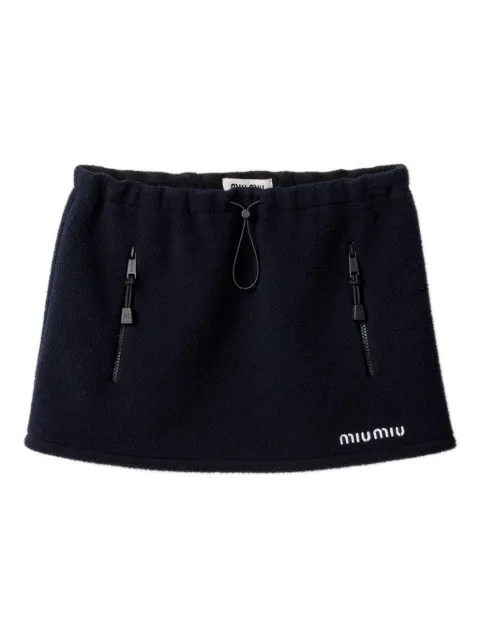 Miu Miu Fleece miniskirt