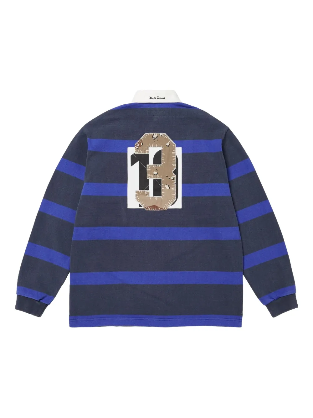 Supreme striped polo shirt - Blauw