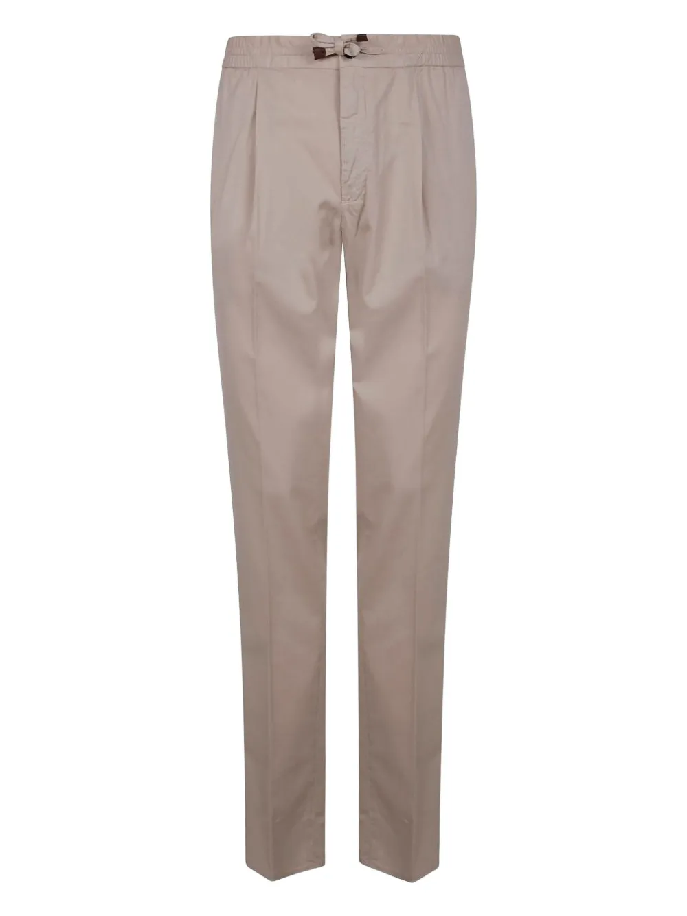 Incotex pleated drawstring trousers | Neutrals | Image 1