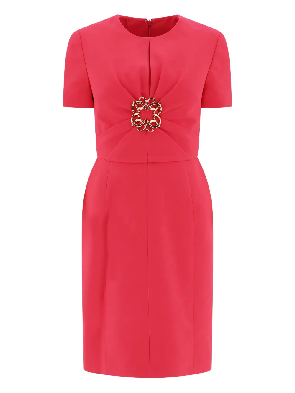 Elie Saab Short-sleeve Dress In Red