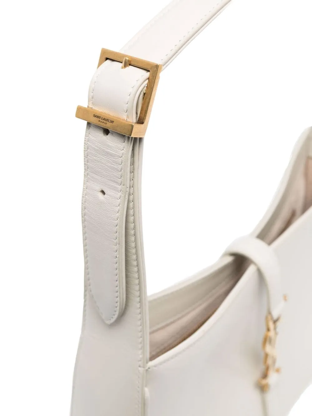 Saint Laurent Le 5 À 7 leren schoudertas Wit