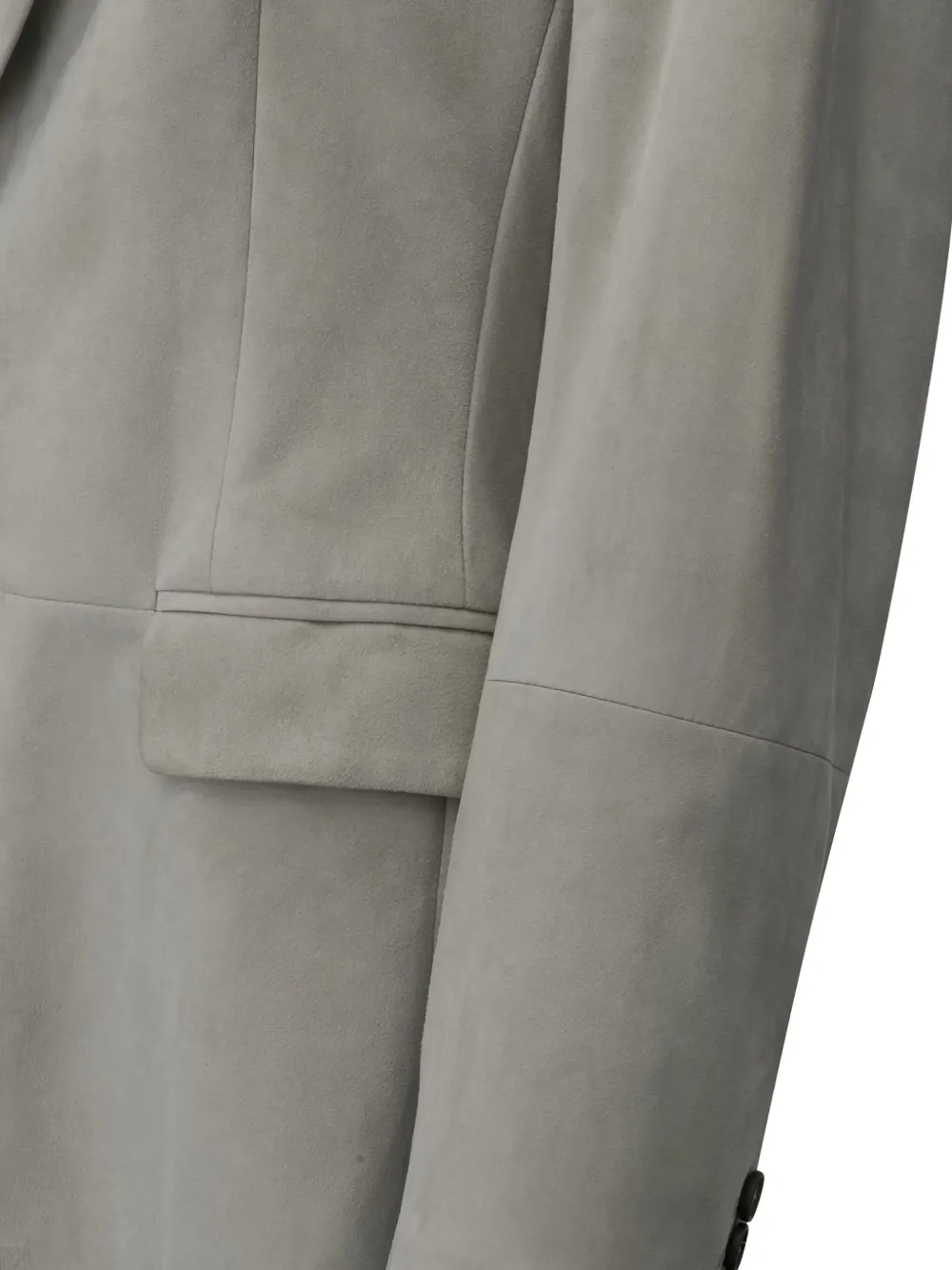Brunello Cucinelli Single-breasted Suede-leather Blazer In Multi
