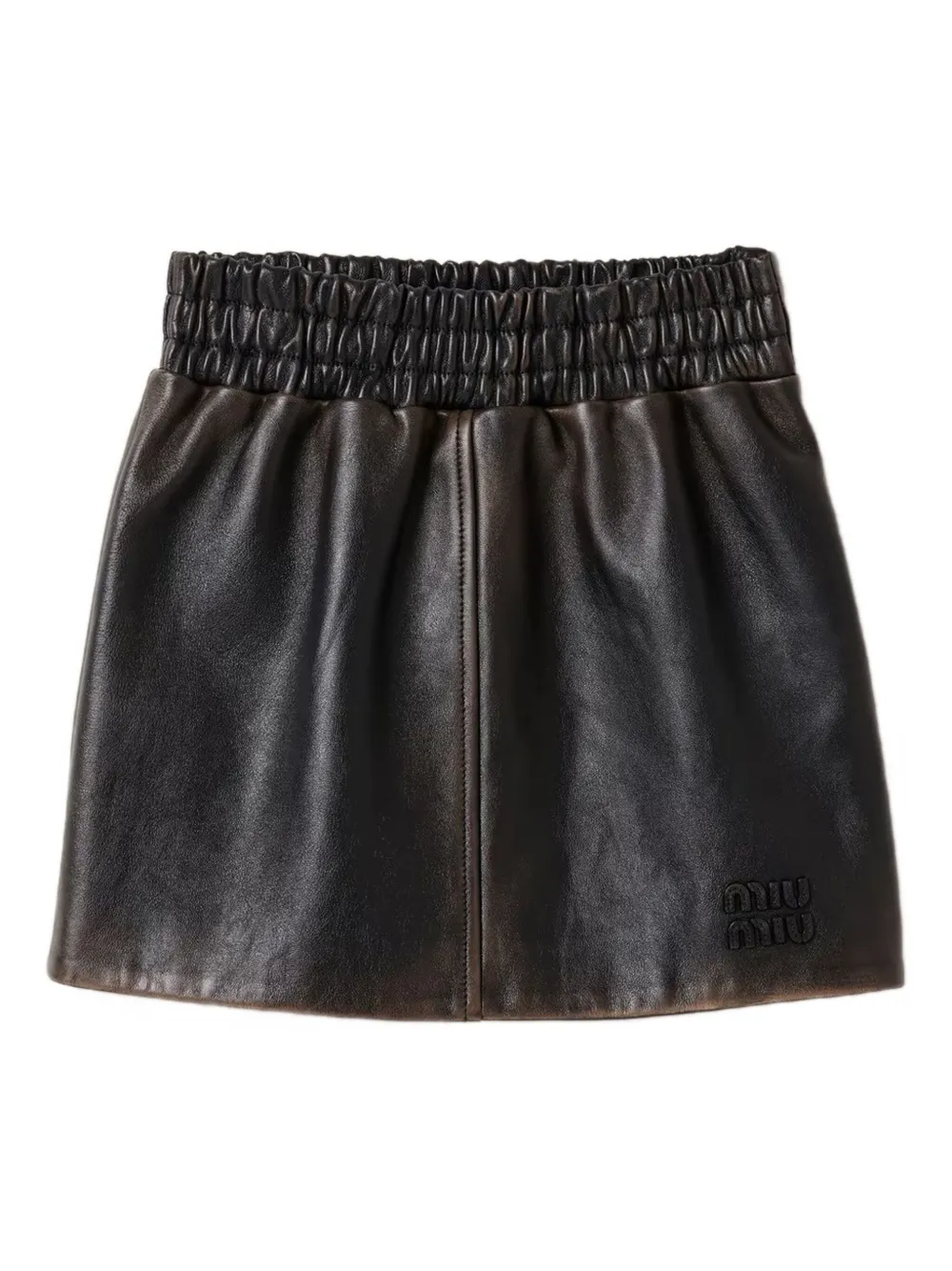 Miu Miu Rock aus Nappaleder | Schwarz | Image 1