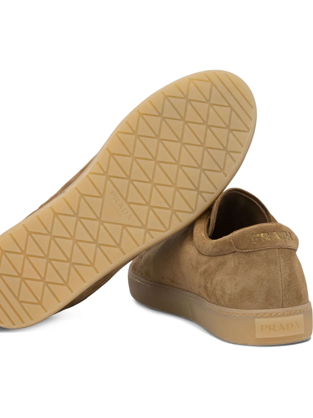 Prada Suède sneakers Bruin