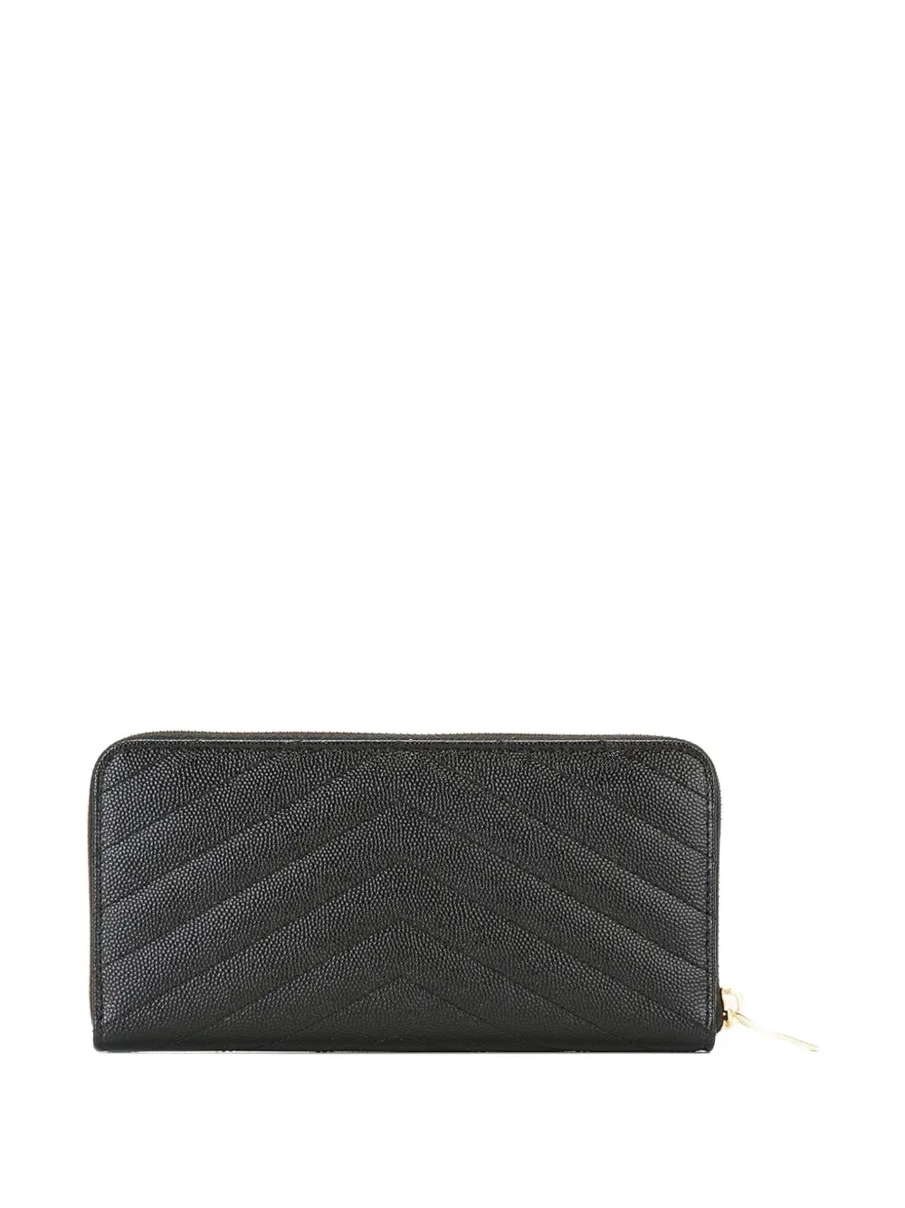 Saint Laurent Cassandre zip-around wallet - Zwart