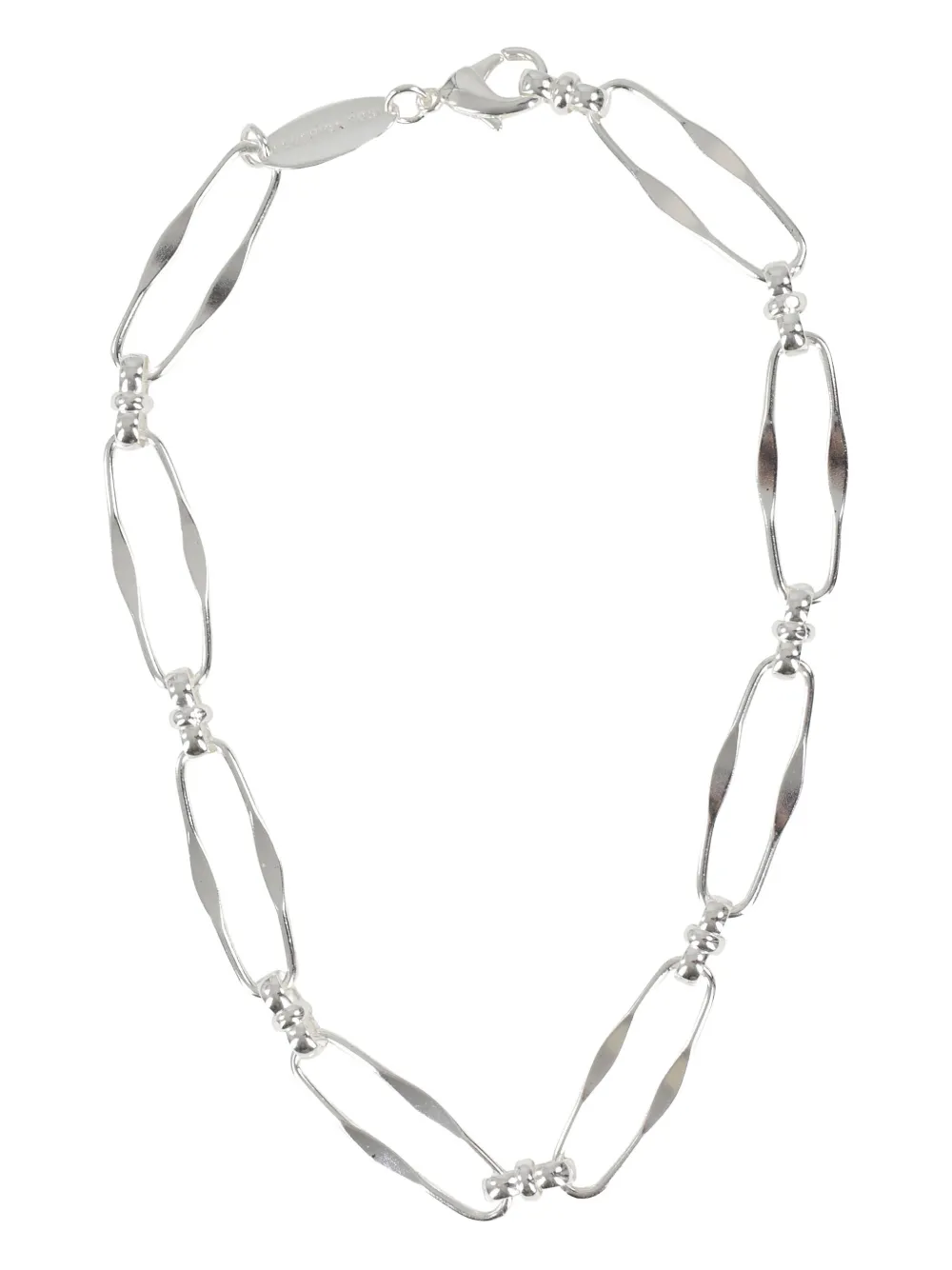 Federica Tosi Sylvie oval-link necklace - シルバートーン Federica Tosi Sylvie oval-link necklace - シルバートーン