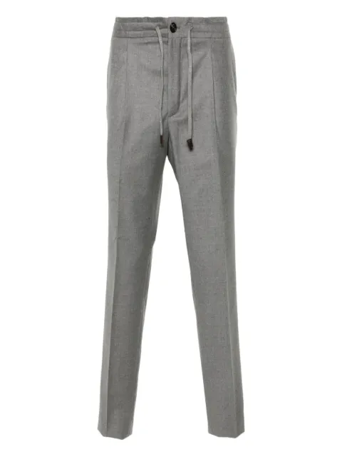 Incotex drawstring wool trousers